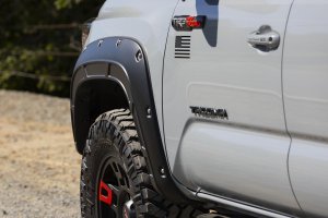 Toyota Tacoma Fender Flares - Rough Country - Defender - 1J9 Celestial Silver Metallic - '16-'23